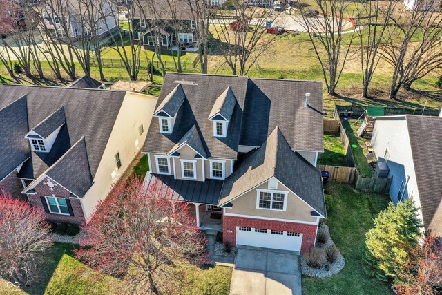 6869 W Winding, Mccordsville, IN 46055 - drone / aerial view featuring a residential view