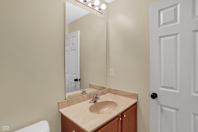 6869 W Winding, Mccordsville, IN 46055 - half bathroom featuring toilet and vanity