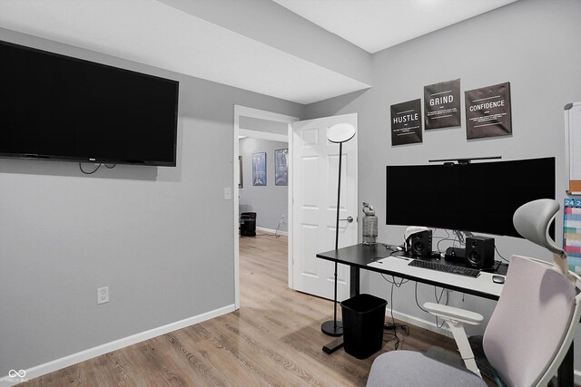 6869 W Winding, Mccordsville, IN 46055 - office with light wood-style flooring and baseboards