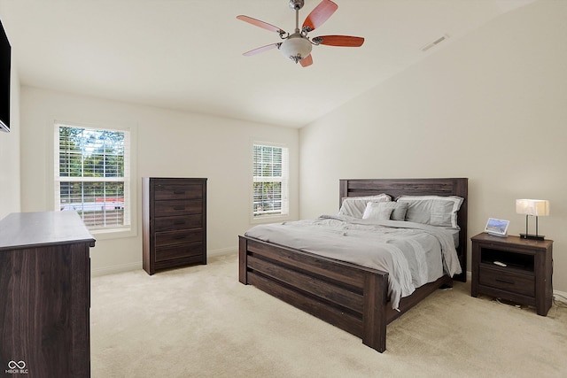6869 W Winding, Mccordsville, IN 46055 - bedroom featuring visible vents, baseboards, multiple windows, and light colored carpet