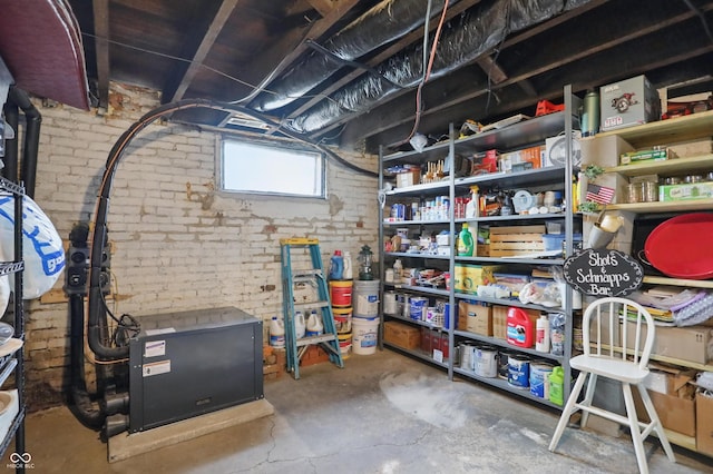 view of storage area