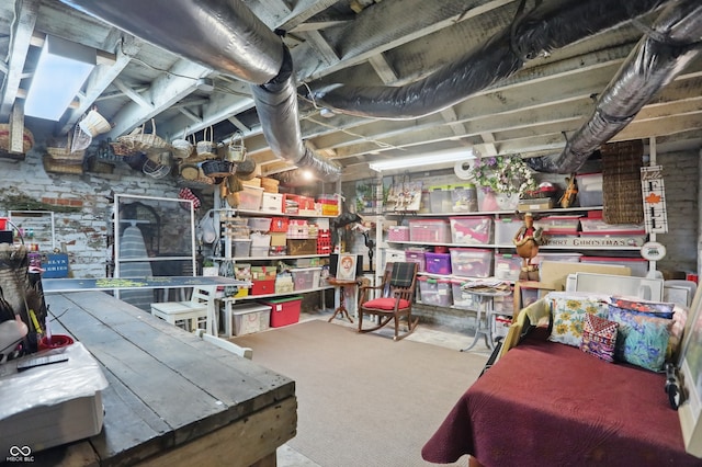 view of storage room