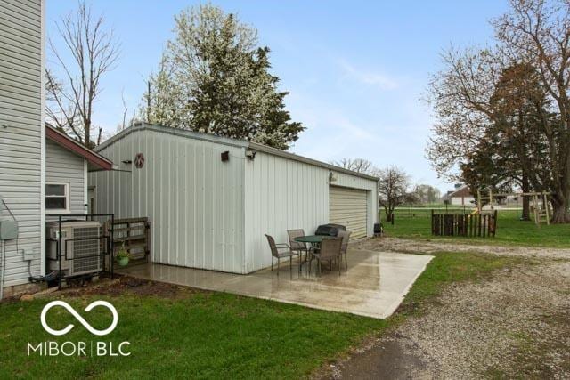 5973 Masten Rd, Coatesville, IN 46121 - view of outbuilding featuring cooling unit, fence, and an outbuilding