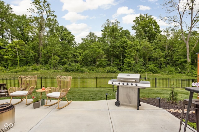 1024 Cyprian Way, Lebanon, IN 46052 - view of patio featuring grilling area