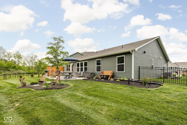 1024 Cyprian Way, Lebanon, IN 46052 - rear view of house featuring a patio and a shingled roof