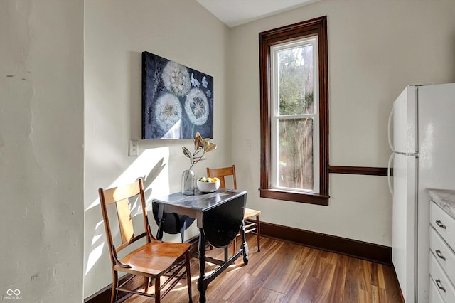 1157 Division St, Noblesville, IN 46060 - dining space with wood finished floors and baseboards