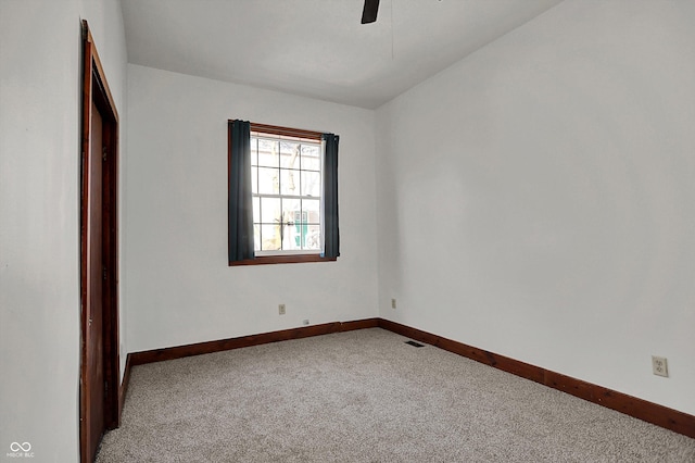 1157 Division St, Noblesville, IN 46060 - unfurnished bedroom with carpet floors and ceiling fan