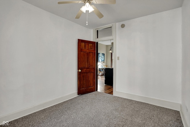 1157 Division St, Noblesville, IN 46060 - empty room featuring carpet flooring and ceiling fan