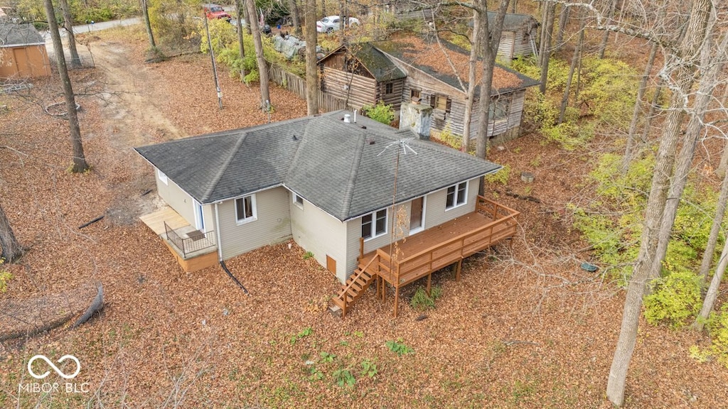 268 E Hoover Dr, Princess Lakes, IN 46164 - bird's eye view