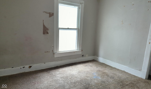 view of spare room