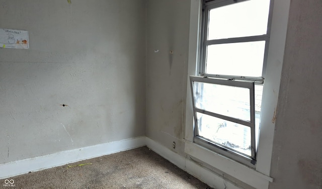 view of spare room
