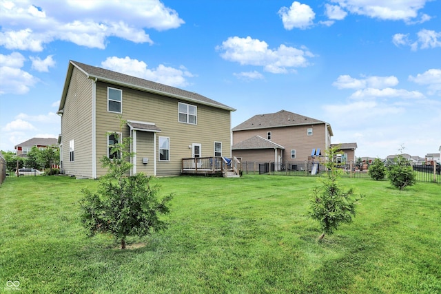 16491 Wheatley Ct, Fishers, IN 46040 - back of house with a deck