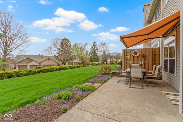 view of patio / terrace featuring outdoor dining area