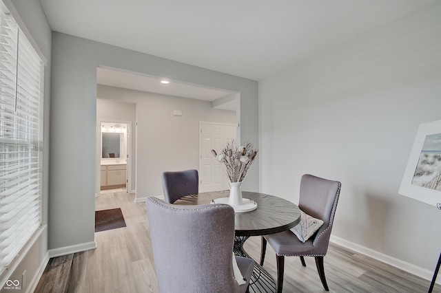 3799 Hoosier Down Dr, Bargersville, IN 46106 - dining area featuring light wood-type flooring and baseboards