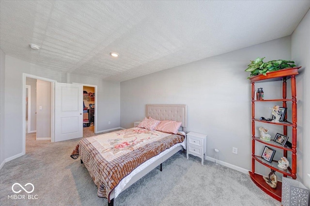 5839 Altar Bell Cir, Greenwood, IN 46143 - carpeted bedroom featuring baseboards, recessed lighting, a spacious closet, and a closet