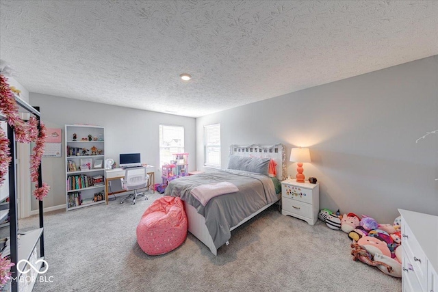 5839 Altar Bell Cir, Greenwood, IN 46143 - carpeted bedroom with a textured ceiling