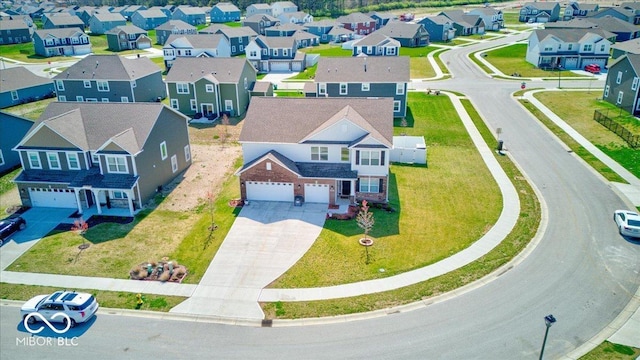 5839 Altar Bell Cir, Greenwood, IN 46143 - birds eye view of property with a residential view
