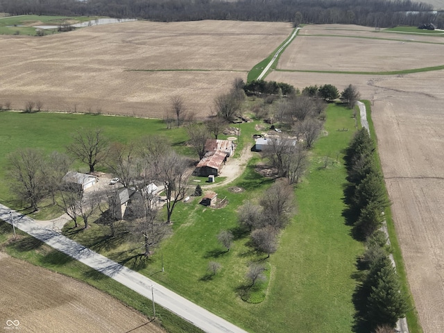 2628 N 150 E, Rushville, IN 46173 - birds eye view of property featuring a rural view