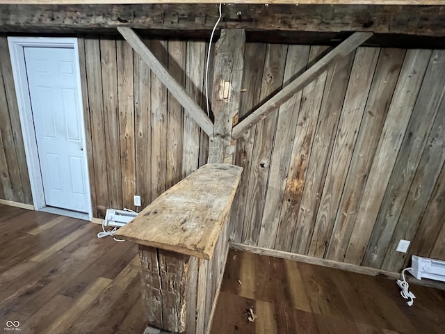2260 N Graham Ave, Indianapolis, IN 46218 - detailed view of wooden walls and wood finished floors