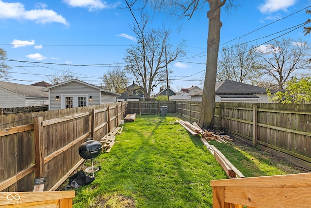 601 Wallace Ave, Indianapolis, IN 46201 - view of yard with a fenced backyard