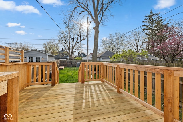 601 Wallace Ave, Indianapolis, IN 46201 - deck with a fenced backyard