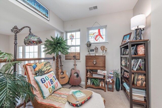 10518 Greenway Dr, Fishers, IN 46037 - sitting room with carpet and visible vents