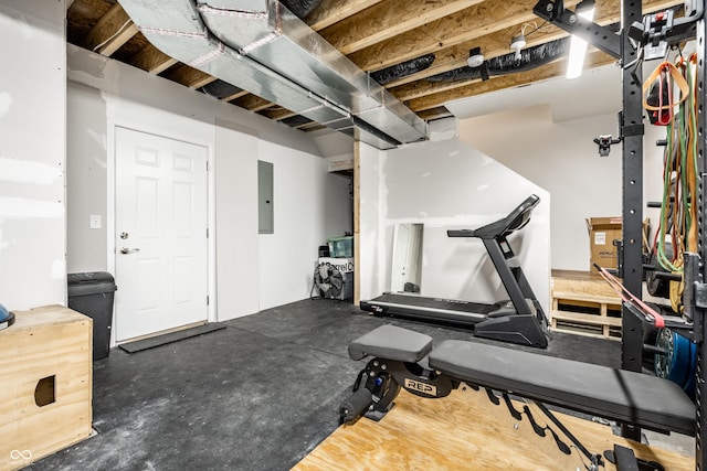 1603 E Market St, Indianapolis, IN 46201 - workout area with electric panel