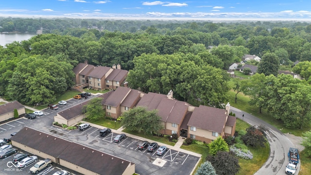 102 Knoll Ct Unit D, Noblesville, IN 46062 - aerial overview of property's location with a forest