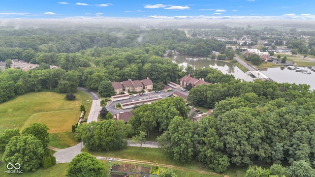 102 Knoll Ct Unit D, Noblesville, IN 46062 - aerial view of property and surrounding area featuring a nearby body of water