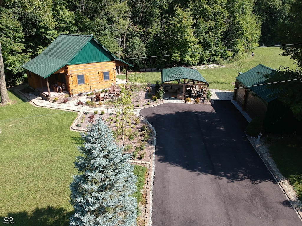 3277 SE Indian Trail Lake Rd, Farmland, IN 47340 - drone / aerial view