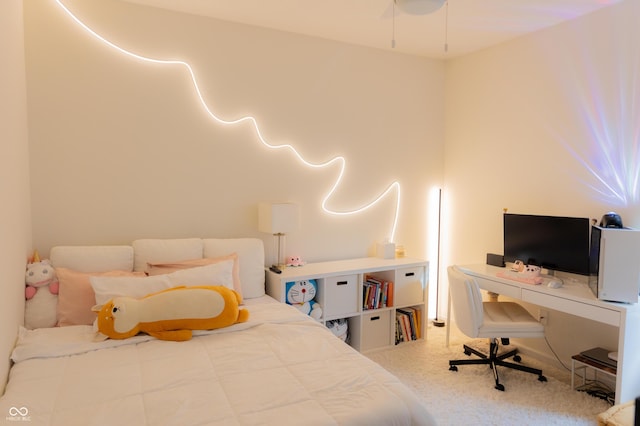 bedroom featuring carpet floors