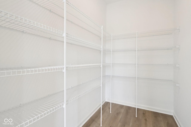view of storage area