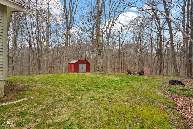 10495 Deer Run Rd, Poland, IN 47868 - view of yard with an outbuilding and a shed