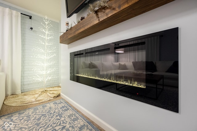 interior details with baseboards