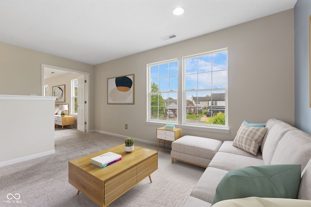 518 Carthage Cir, Westfield, IN 46074 - living area with baseboards and carpet flooring