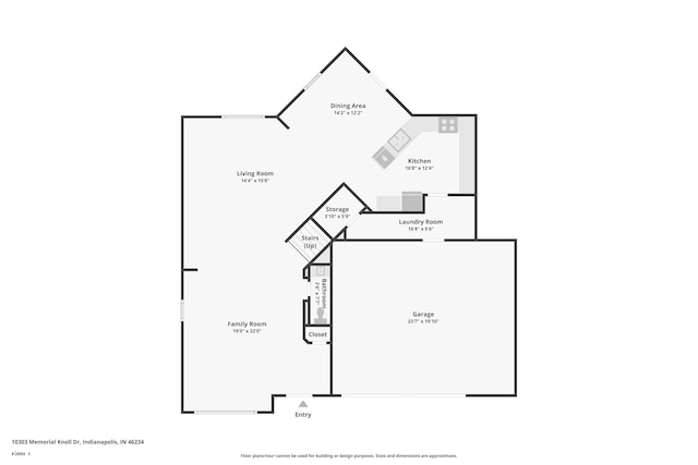 10303 Memorial Knoll Dr, Indianapolis, IN 46234 - floor plan