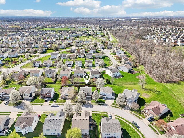 10303 Memorial Knoll Dr, Indianapolis, IN 46234 - aerial view with a residential view