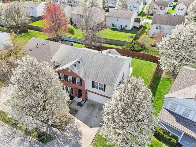 10303 Memorial Knoll Dr, Indianapolis, IN 46234 - aerial view with a residential view