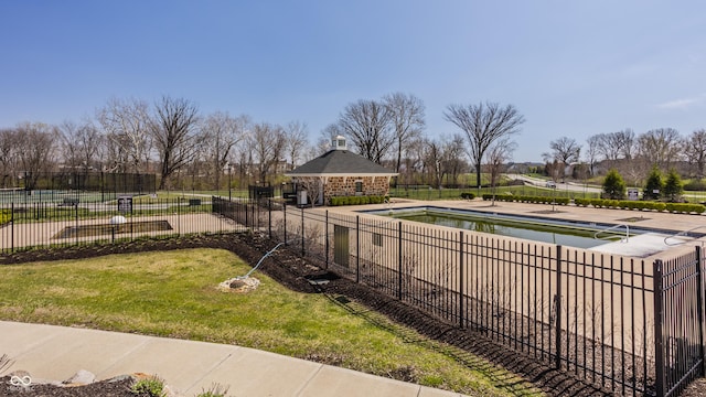 528 Dylan Dr, Carmel, IN 46032 - view of swimming pool featuring a patio area