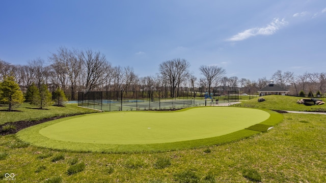 528 Dylan Dr, Carmel, IN 46032 - view of community with an area to practice putting and a tennis court