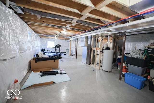 8917 N Old State Road 37, Bloomington, IN 47408 - below grade area with gas water heater