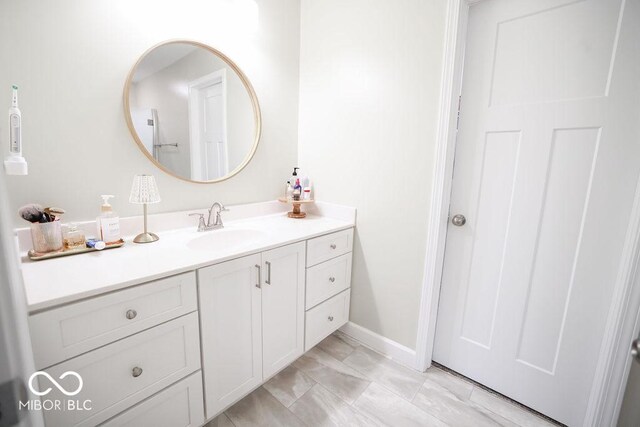 8917 N Old State Road 37, Bloomington, IN 47408 - bathroom featuring vanity and baseboards