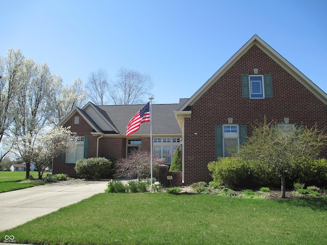 3504 Inverness Blvd, Carmel, IN 46032 - view of front facade with a front lawn and brick siding