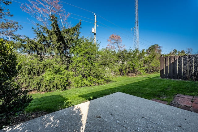 view of yard featuring a patio