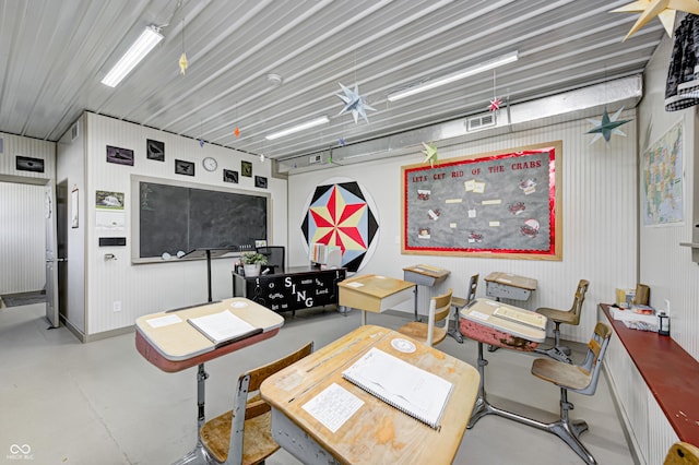 3864 N US Highway 231, Greencastle, IN 46135 - office area with finished concrete floors and visible vents