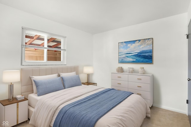 3809 Wildwood Dr, Indianapolis, IN 46239 - bedroom with light carpet and baseboards