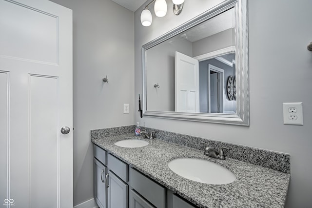 4644 Shelby Cir, Greenwood, IN 46143 - bathroom featuring a sink and double vanity