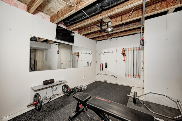 4644 Shelby Cir, Greenwood, IN 46143 - view of workout room