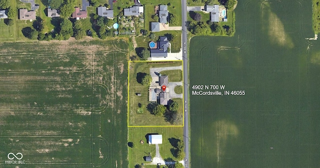 4902 N 700 W, Mccordsville, IN 46055 - map / location featuring property boundaries highlighted
