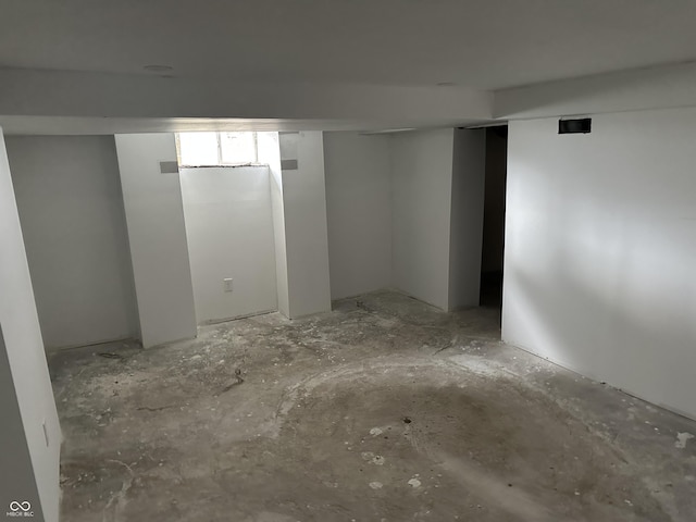 view of basement